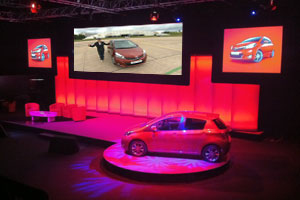 Still from a web video productionby Media Inventions showing highlights of the Toyota Yaris launch
